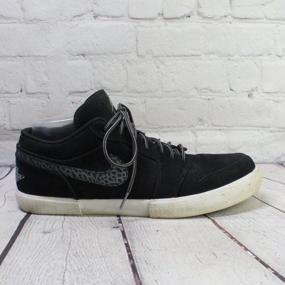 Nike Other - Nike Air Jordan Retro V.1 Black Leather Mesh Low Top Street Sneakers US 11